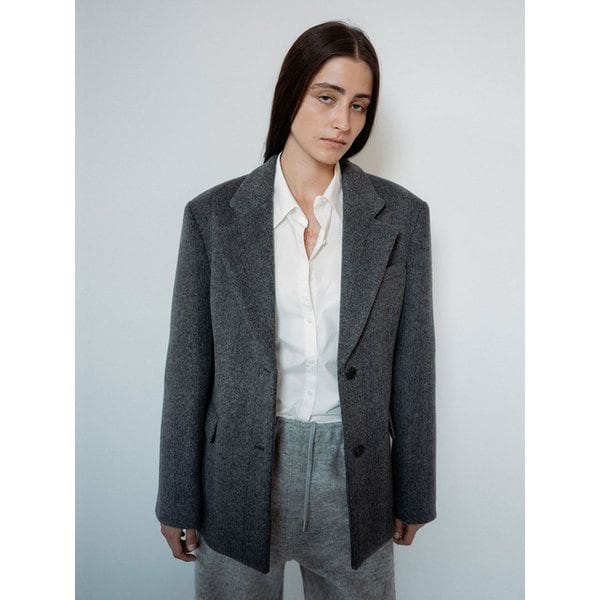 Wool Collar Oversized Jacket (2Colors)