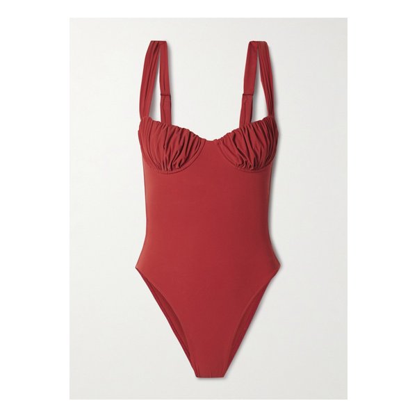 페이스풀 프리다 주름  언더와이어 스윔수트 레드 1647597352524565