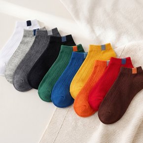 [5+5] 스포티 컬러포인트 발목양말 (총 10켤레세트)