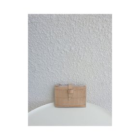 3PS Wallet / Beige( Croc.E/B)