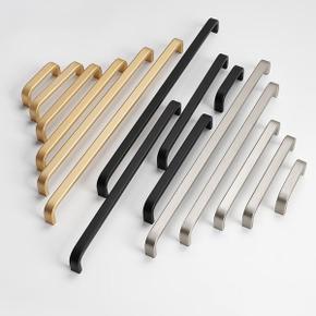 알루미늄 합금 손잡이 서랍 손잡이  주방 가구 하드웨어 손잡이  블랙 실버 골드 캐비닛 당김  320mm 손잡
