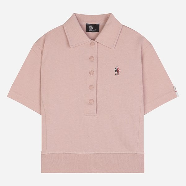[시흥점] [몽클레어]6S 8A00003 89AZ9 51L 여성 그레노블 로고 패치 폴로 셔츠 핑크