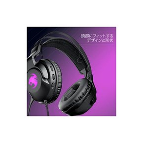 ROCCAT 게이밍 헤드셋 Elo 7.1 USB 유선 블랙 검정 PC PS5 PS