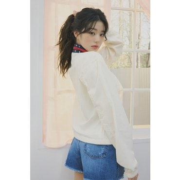 타미진스 [장원영PICK] 여성 에센셜 플래그 칼라 재킷 T32F1WJC43TWT1 TOMMY JEANS