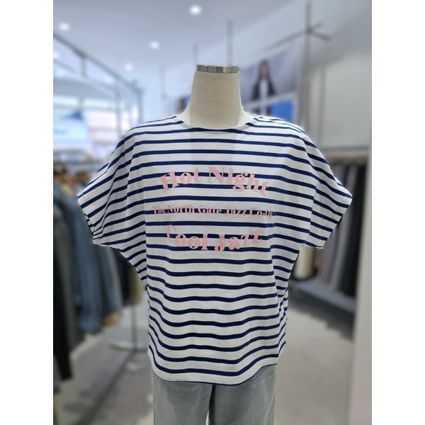 [여주점] 단가라 가오리핏 반팔티셔츠 (AQ2CTS47)