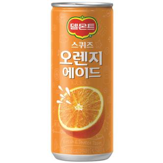  롯데칠성 델몬트 스퀴즈 오렌지 240ml 30캔