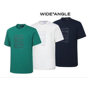 와이드앵글[WMM24293GH]남성 CO 에센셜 라운드 티셔츠 남성골프티셔츠