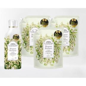 르샤트라 고 농축 섬유유연제 1L 용기 1개 + 1.6L 파우치 3개 ( 뮤게 부케) (S40734230)