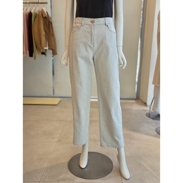 [여주점] [더 아이잗] 여성 절개 배기핏 데님 팬츠 (IS3M8SL731)