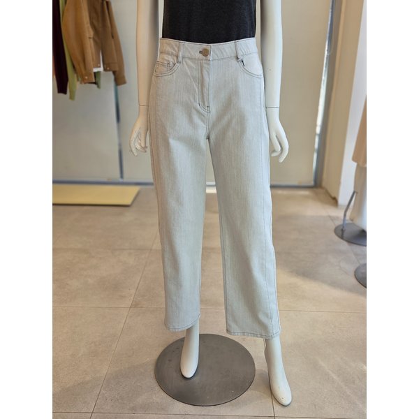 [여주점] [더 아이잗] 여성 절개 배기핏 데님 팬츠 (IS3M8SL731)