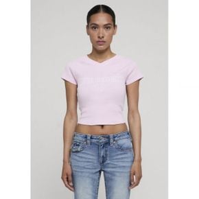 True Religion 트루 리라이전 프린트 티셔츠 - 장미빛 부리새 8069655