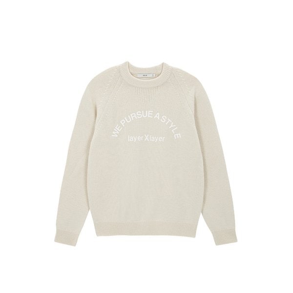 Layer Printing Knit_Ivory