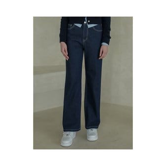 로시로우 Lossy semi-wide denim pants_normalblue