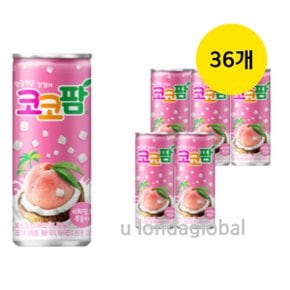 해태 코코팜 피치핑크 복숭아 과일 음료 240ml 36개