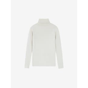 [BASE LINE] HIGH NECK LONG SLEEVE RIB KNIT TOP