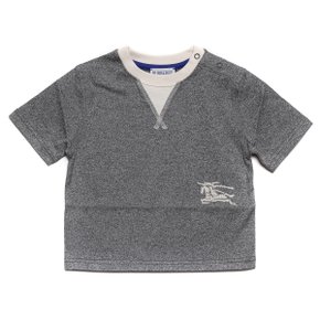 [부산점] 24SS EKD 자수 투톤 반팔티셔츠 (8078320 CHARCOAL GREY MELANGE 24S)