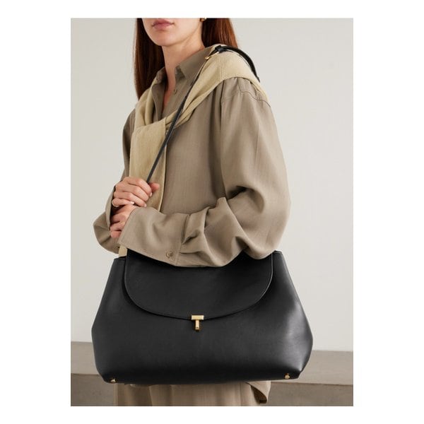 티락 라지 가죽 숄더 백 블랙 46376663162874152