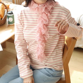 A42346 휘뚜루 마뚜루 레이스 밴딩스카프 60대 엄마옷