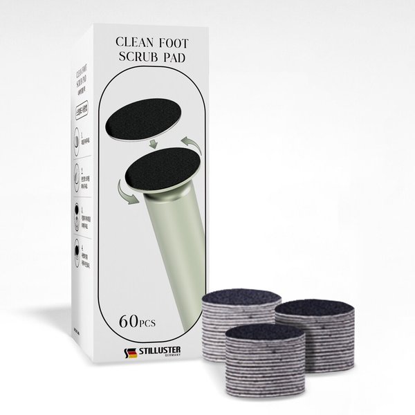 슈틸루스터 클린 풋 전동 발각질제거기 + 패드 60매 프리미엄팩