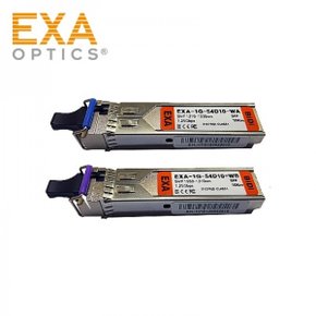 EXA GBIC MOXA BiDi SFP-1G10ALC BLC 10km 광모듈 세트 EXA-1G-54D10-WAB-MOX