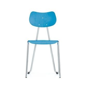 엘엔씨스텐달 [이노메싸/L&C stendal] Arno 417 Chair Light Blue / Chrome 라이트 블루 / 크롬 예약주문