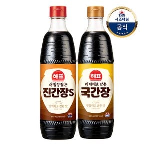 [사조대림] 더정성담은 진간장S 840ml x1개 +더제대로담은 국간장 840ml x1개