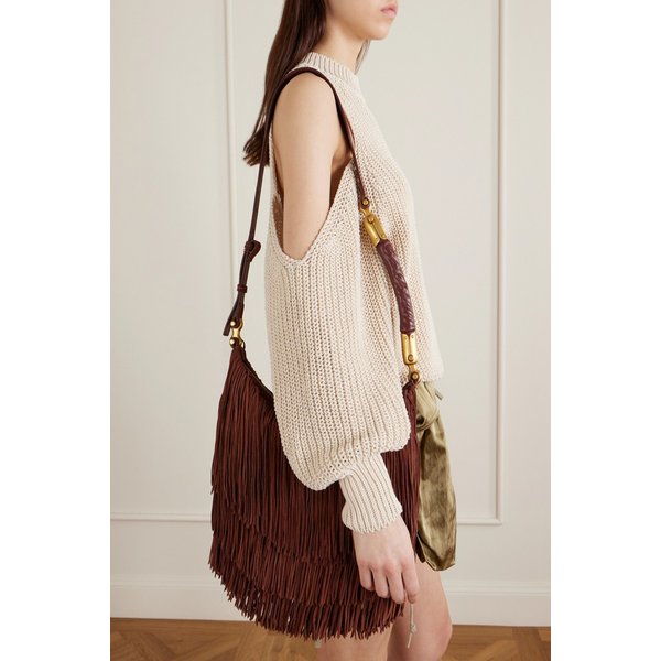 에벤 프린지 스웨이드 숄더백 46376663163047417