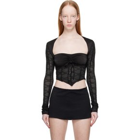 블랙 아크엔젤 스윌 티셔츠 DGF21B928 Black