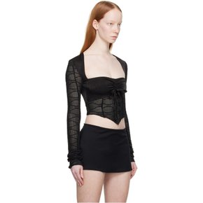 블랙 아크엔젤 스윌 티셔츠 DGF21B928 Black