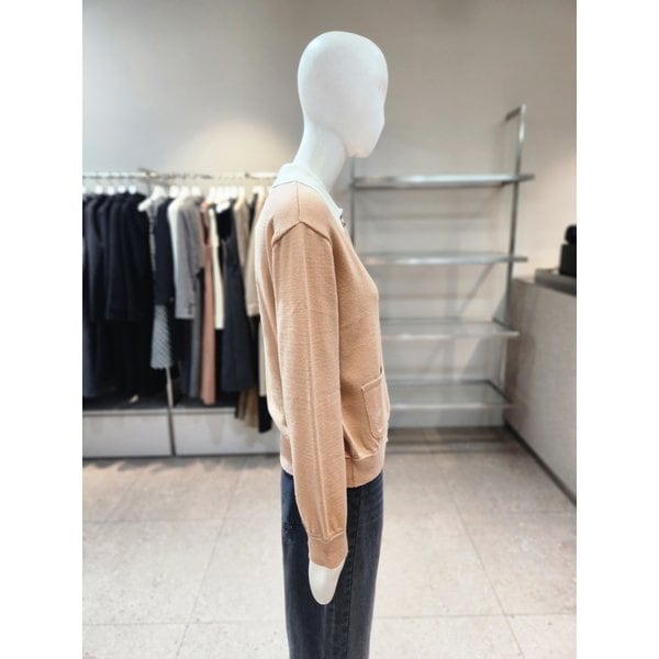 [여주점] [나이스클랍] 카라 니트 가디건형 풀오버 A261PWK113