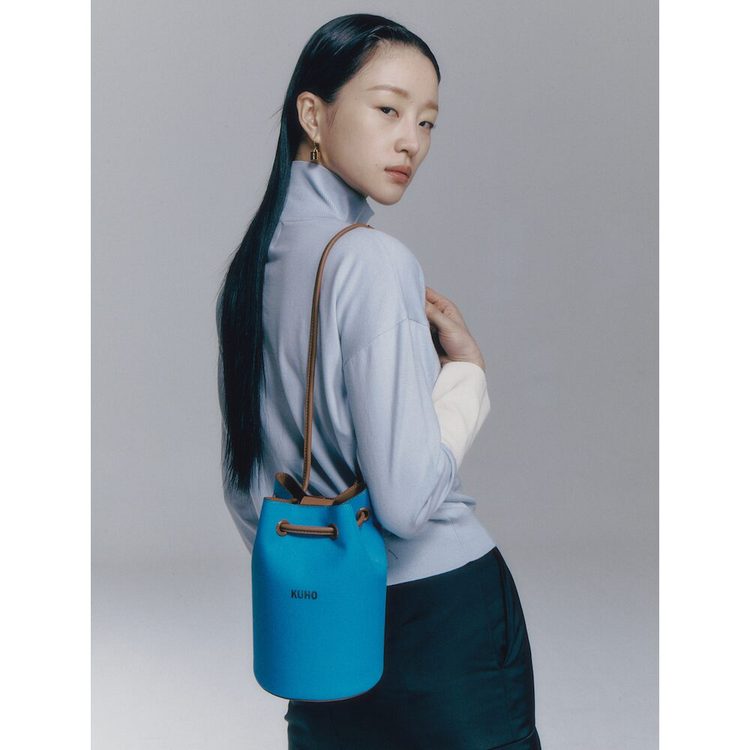 KUHO]Canvas Bucket Bag Blue - SSG.COM