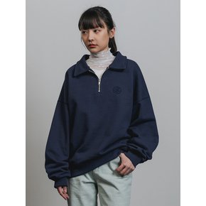 Collar half zip up 스웨트셔츠 BK7589_네이비