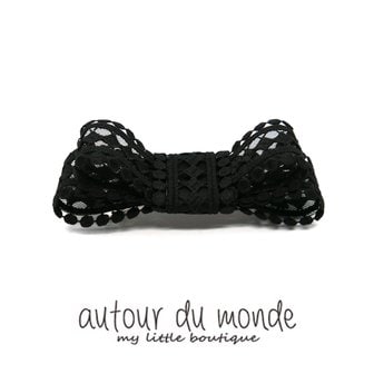 오뜨르뒤몽드 square ribbon hairpin (black)