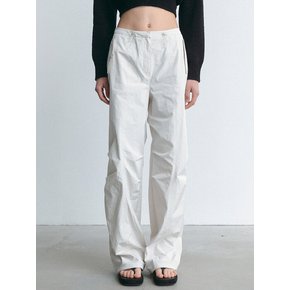 pocket parachute pants (ivory)