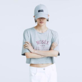 MAISON Musee Logo Ball Cap_Gray Denim