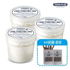 [푸드앤플랜] 리얼 그릭요거트(플레인) 350g 3개+빼로스틱 추가..[31537937]