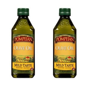  [해외직구]폼페이안 마일드 테이스트 올리브오일 473ml 2팩 Pompeian Mild Taste Olive Oil 16oz