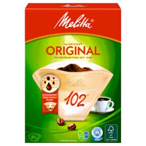 Melitta 밀리타 필터백 102 천연 브라운 아로마 80개입