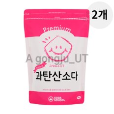  소다스쿨 프리미엄 과탄산소다 산소계 표백제 1kg 2개