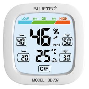 블루텍 편리한 온습도계 BD-737 사무실 공장 자석부착 가정용