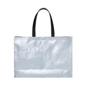 BASIC LOGO TARPAULIN SHOPPER BAG SILVER 베이직타포린쇼퍼백 ACTPSP-SVR