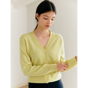 [정상가159,000원] [soma] Mid Line Cardigan  Lemon Yellow (WE1X5AC26E)