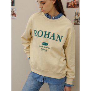 Charlesderohan embroidery sweat shirt - Yellow