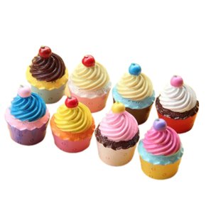 귀여운 케이크 미니어처 생일 파티 수플레 맛있는 장식 가짜음식