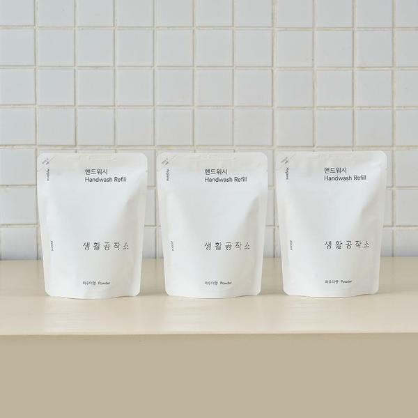 핸드워시 손세정제 리필 200ml x 3개 (파우더향/청포도향 택1)