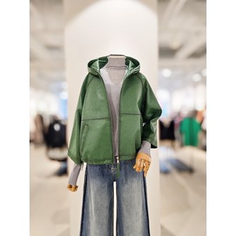 아이잗컬렉션 [파주점] [더아이잗컬렉션]양가죽 반후드넥 집업 점퍼 CSRBLT071