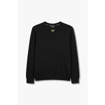 EMPORIO ARMANI 남성 이글 크루넥 라운지 맨투맨(0814336021)