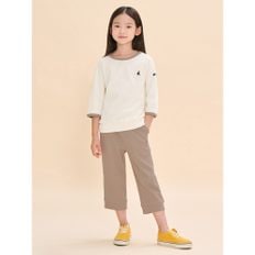 [BEANPOLE KIDS] 와플소재 7부 상하 세트  베이지 (BI4741U03A)