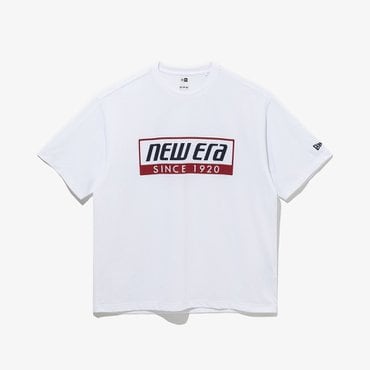 뉴에라 LIGHTERA 박스 로고 티셔츠 화이트 14679787