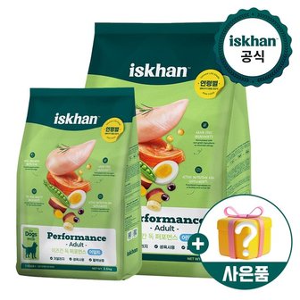  이즈칸 독 퍼포먼스 어덜트 15kg +2.5kg (총 17.5kg) + 사료집게 + 져키4개